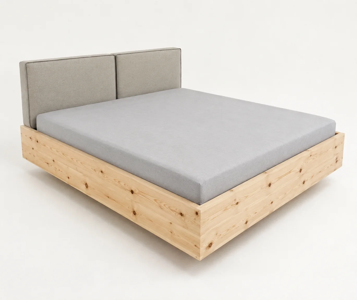 Zirbenbett Modell Alpenruh – Polsterfarbe Original